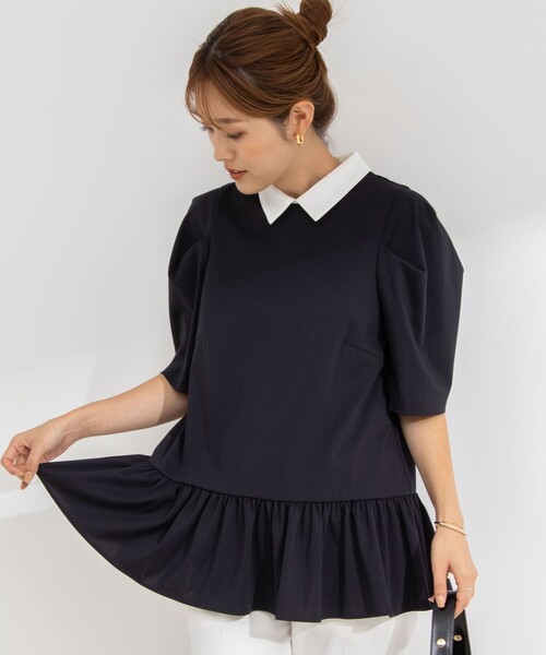 「NOLLEY'S」 半袖カットソー 38 ブラック レディース_4