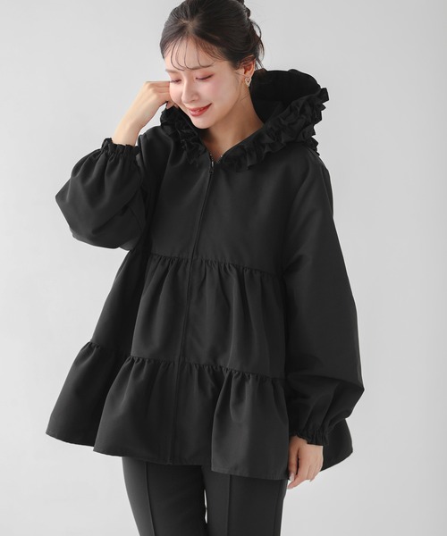 「Fit more」 ブルゾン FREE ブラック レディース_画像4