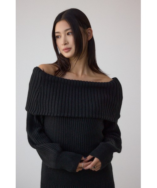 AZUL BY MOUSSY（アズールバイマウジー） ワンピース オフショルロング