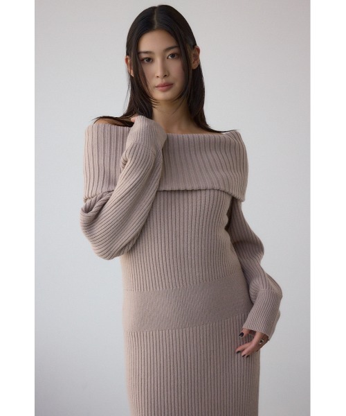 AZUL BY MOUSSY（アズールバイマウジー） ワンピース オフショルロング