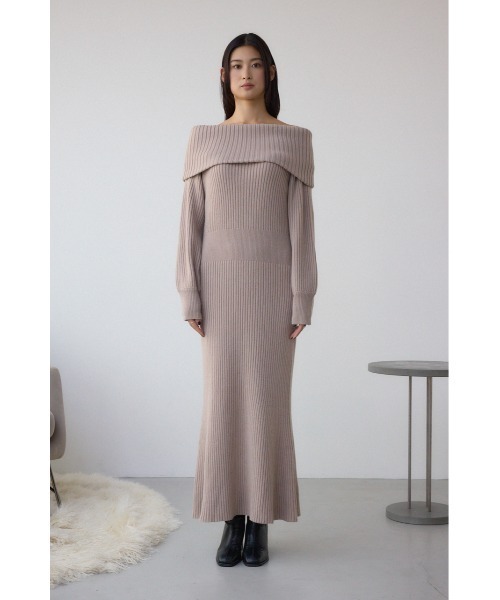 AZUL BY MOUSSY（アズールバイマウジー） ワンピース オフショルロング