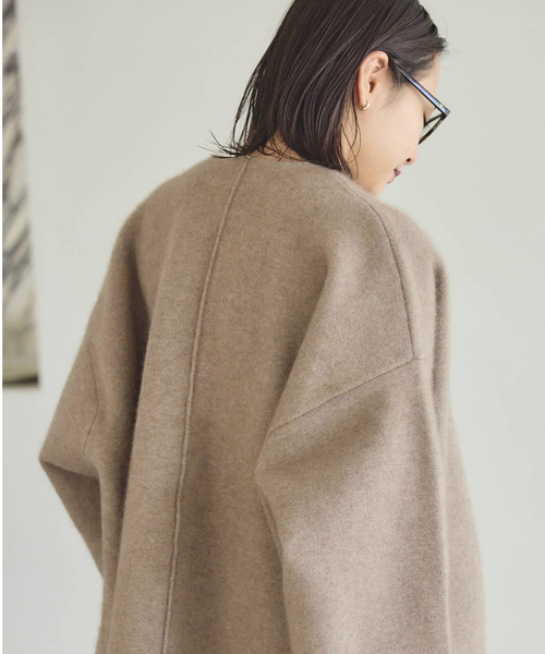 ジャーナルスタンダード　ダブルフェイスコクーンカーディガン　ニットジャケット ダブルフェイスコクーンニットジャケット（カーディガン）｜JOURNAL