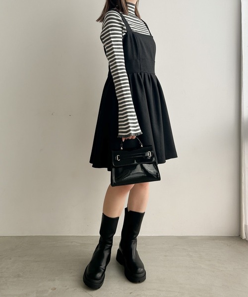 「Heather」 キャミソールワンピース FREE グレー レディース_画像8