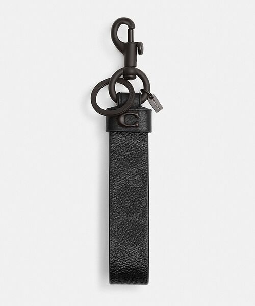 コーチ 手帳型 キーホルダー チャーム ブラック シグネチャー コーチ 手帳型 キーホルダー チャーム ブラック シグネチャー