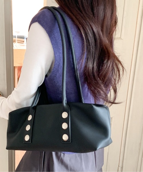 FINEnough ショルダーバッグ バッグ 3連スタッズミニショルダーバッグ 
