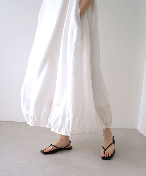 「SLOBE citron.」 ノースリーブワンピース FREE ライトグリーン レディース_画像3