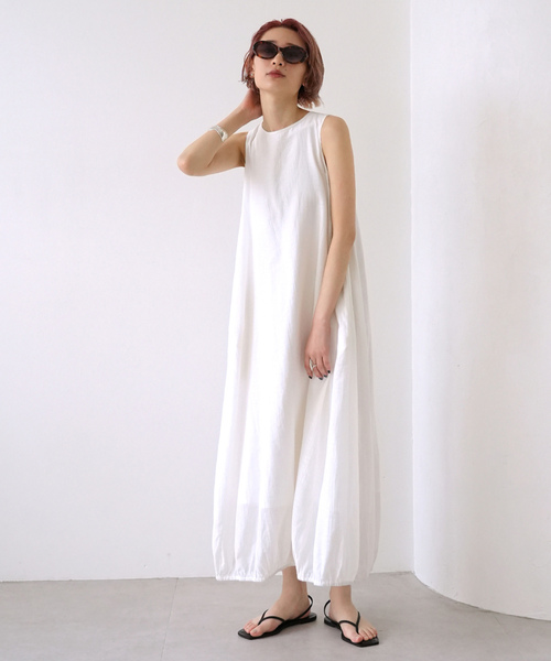 「SLOBE citron.」 ノースリーブワンピース FREE ライトグリーン レディース_画像4