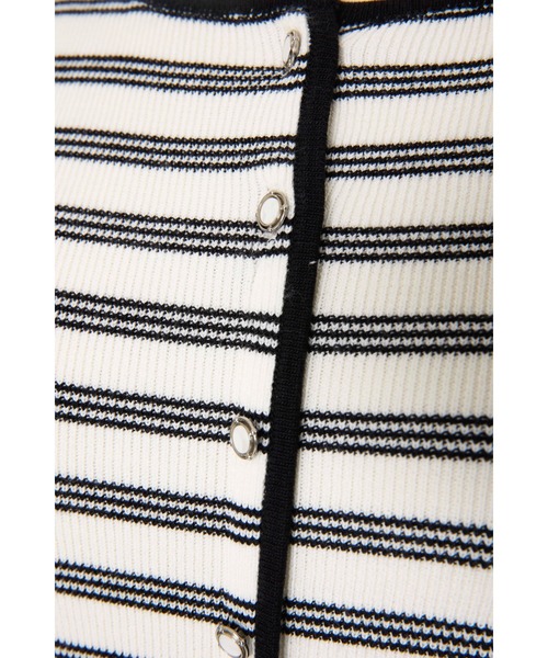 Her lip to 長袖ワンピース M ブラック×ホワイト レディース