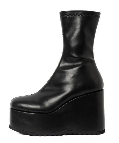 「R&E」 ショートブーツ S ブラック レディース_画像2