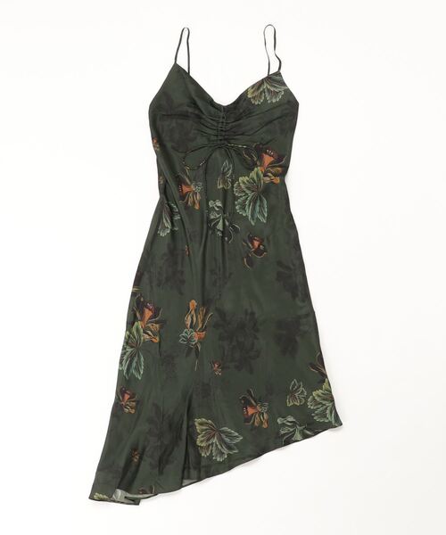 「ALLSAINTS」 キャミソールワンピース 8 グリーン レディース_画像3