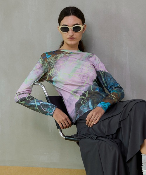 MAISON SPECIAL（メゾンスペシャル） tシャツ Imagination Print Tops