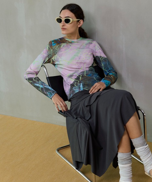 MAISON SPECIAL イマジネーションプリントトップス MAISON SPECIAL（メゾンスペシャル） tシャツ Imagination Print Tops