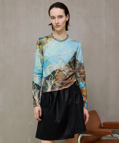 MAISON SPECIAL イマジネーションプリントトップス MAISON SPECIAL（メゾンスペシャル） tシャツ Imagination Print Tops
