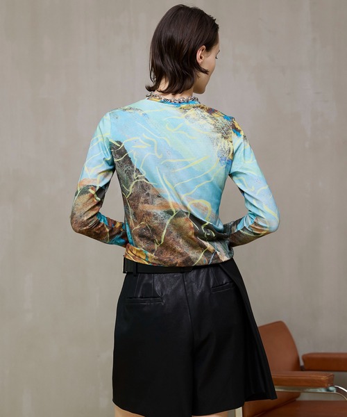 MAISON SPECIAL（メゾンスペシャル） tシャツ Imagination Print Tops