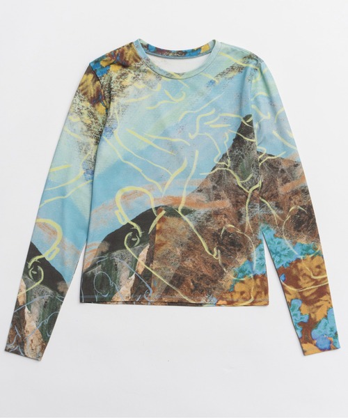 MAISON SPECIAL（メゾンスペシャル） tシャツ Imagination Print Tops