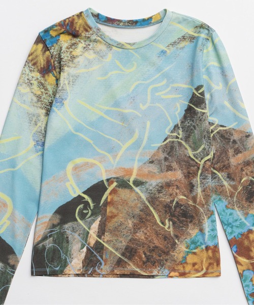 MAISON SPECIAL（メゾンスペシャル） tシャツ Imagination Print Tops