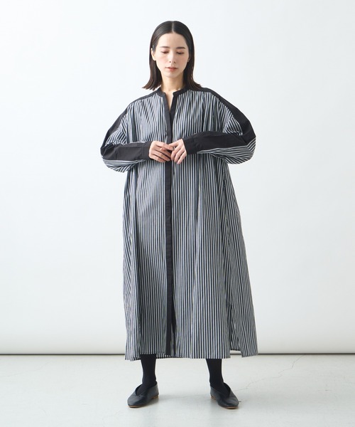 「Kelen」 長袖ワンピース M グリーン レディース_画像2