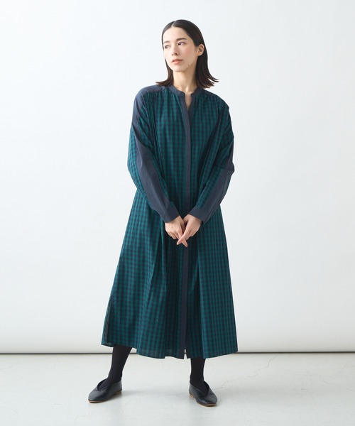 「Kelen」 長袖ワンピース M グリーン レディース_画像3