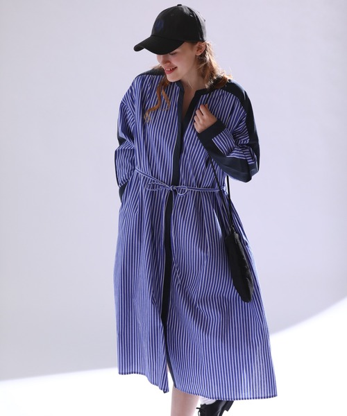 「Kelen」 長袖ワンピース M グリーン レディース_画像4