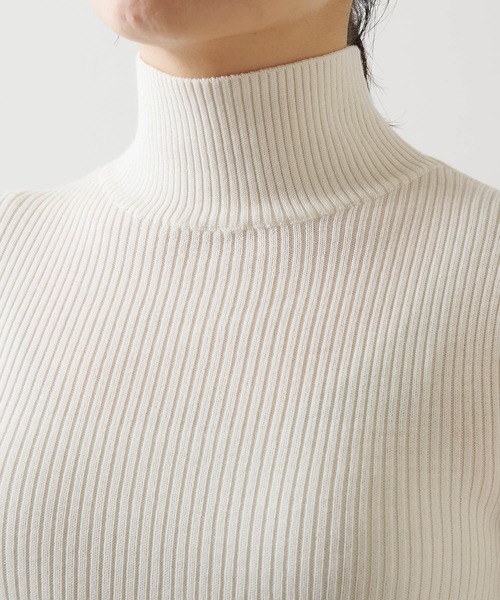 「Whim Gazette」 長袖ニット FREE オフホワイト レディース_画像5