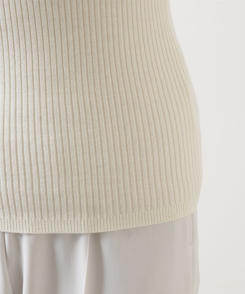 「Whim Gazette」 長袖ニット FREE オフホワイト レディース_画像7