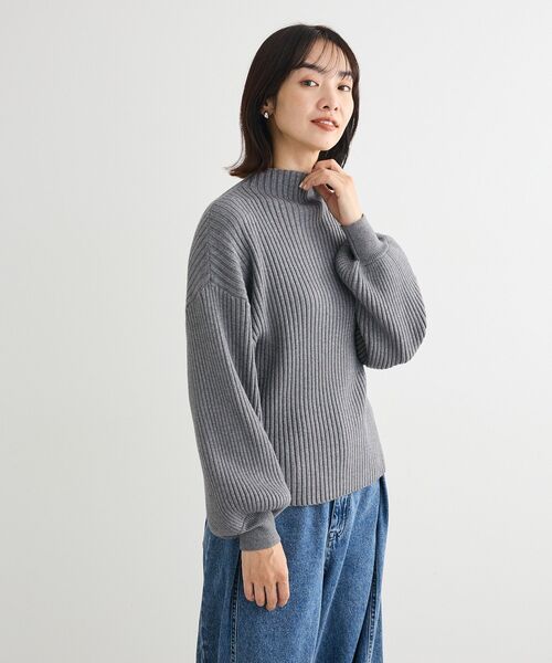 【新品タグ付き・未開封・完売品】ラメポロニット　グレー Green Parks（グリーンパークス） ニット セーター ・swing by ボトル