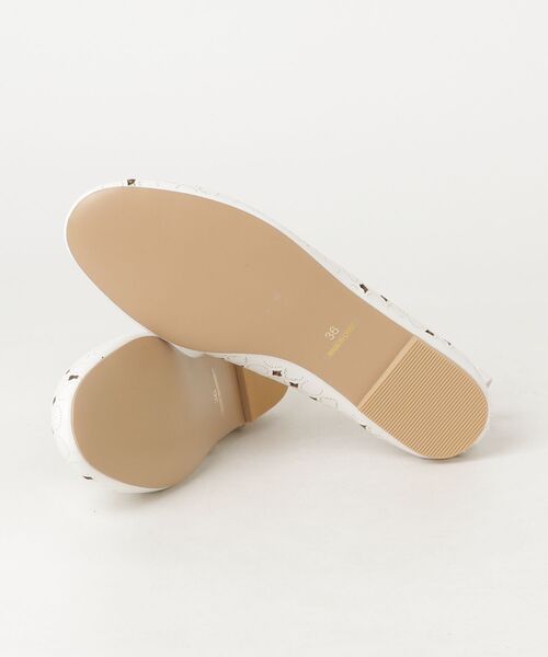 「TOCCA」 フラットパンプス 36 ホワイト レディース_画像3