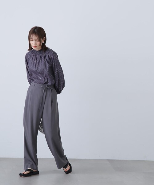 「N.（N. Natural Beauty Basic）」 長袖ブラウス MEDIUM ホワイト系その他 レディース_画像7