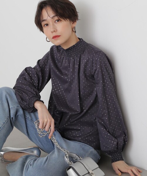 「N.（N. Natural Beauty Basic）」 長袖ブラウス MEDIUM ホワイト系その他 レディース_画像9