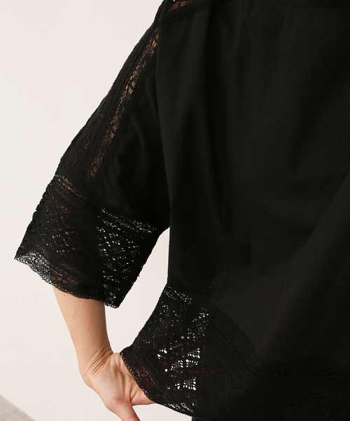 「JOURNAL STANDARD LUXE」 7分袖ブラウス FREE ブラック レディース_画像9