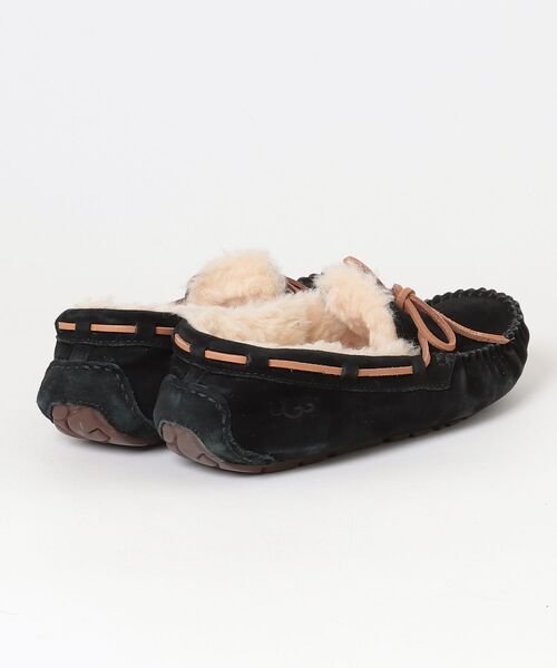 「UGG」 モカシンシューズ 23cm ブラック レディース_画像2