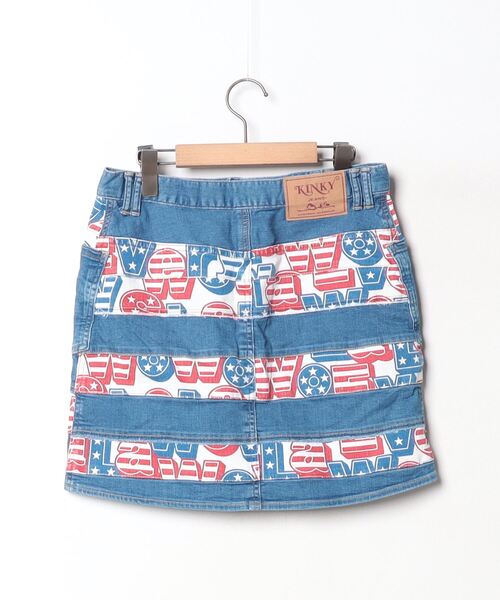 HYSTERIC GLAMOUR」 デニムスカート 27inch ブルー レディース
