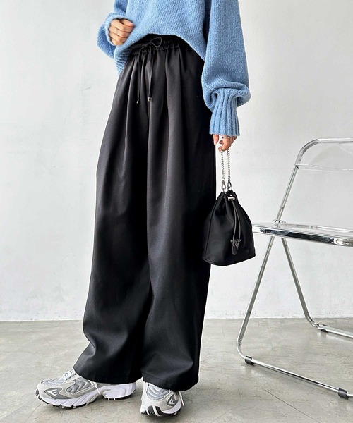 「GeeRA」 イージーパンツ SMALL チャコール レディース_画像2