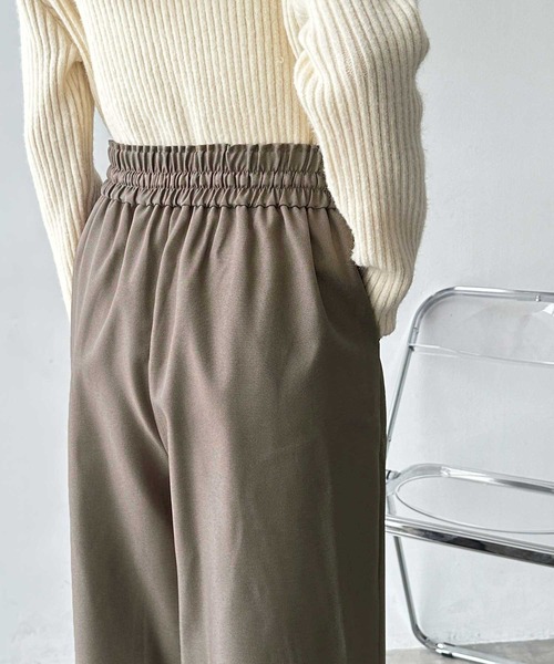 「GeeRA」 イージーパンツ SMALL チャコール レディース_画像5