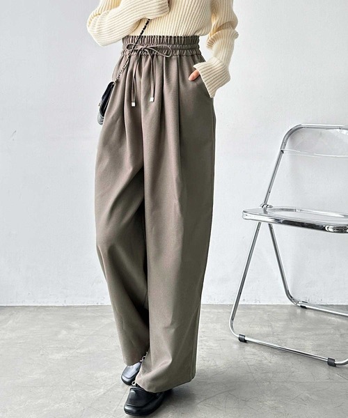 「GeeRA」 イージーパンツ SMALL チャコール レディース_画像8