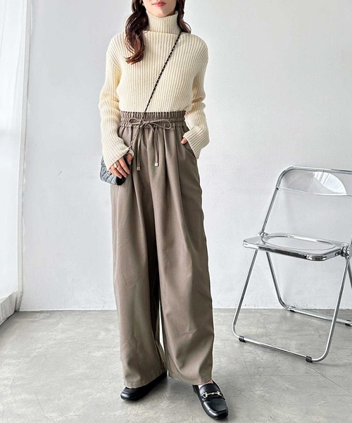 「GeeRA」 イージーパンツ SMALL チャコール レディース_画像9