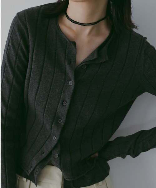 anuke（アンヌーク） カーディガン Cotton Layered Cardigan