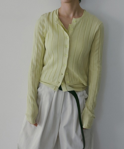 anuke（アンヌーク） カーディガン Cotton Layered Cardigan