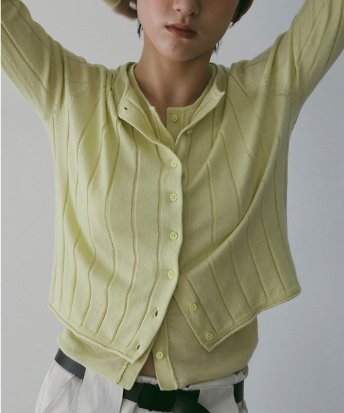 anuke（アンヌーク） カーディガン Cotton Layered Cardigan