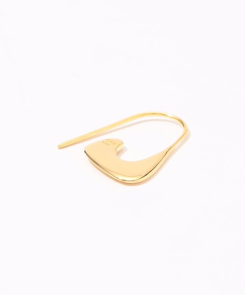ピアス BAR Jewellery CURB ゴールドピアス レディースの画像