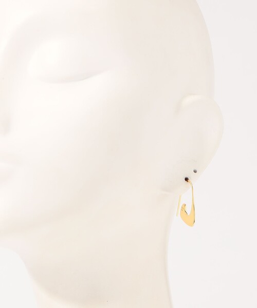 ピアス BAR Jewellery CURB ゴールドピアス レディースの画像