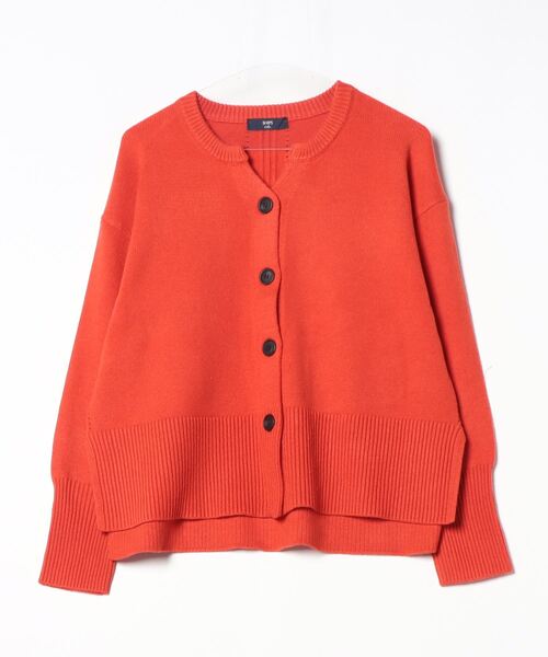 「SHIPS Colors」 ニットカーディガン ONE SIZE オレンジ レディース_画像2