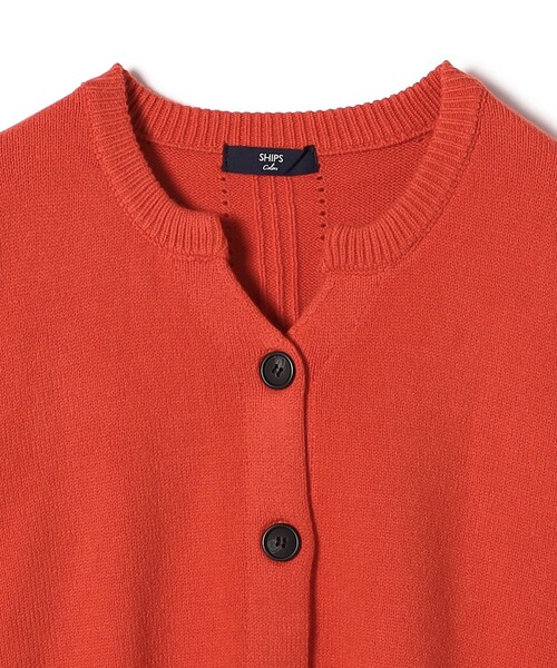 「SHIPS Colors」 ニットカーディガン ONE SIZE オレンジ レディース_画像8