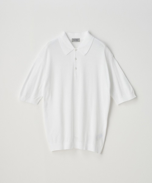 ジョンスメドレー 半袖 ポロシャツ ニット ニットポロ Mサイズ カーキ JOHN SMEDLEY｜ジョンスメドレー日本公式