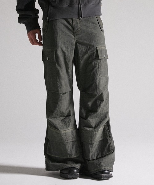 GRANCY カーゴパンツ 「GRANCY」Dirty Nylon Cargo Pants / ダーティ