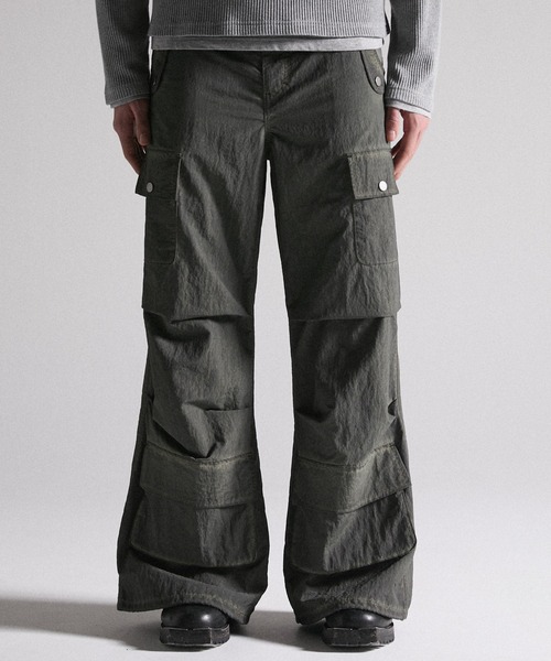 GRANCY カーゴパンツ 「GRANCY」Dirty Nylon Cargo Pants / ダーティ