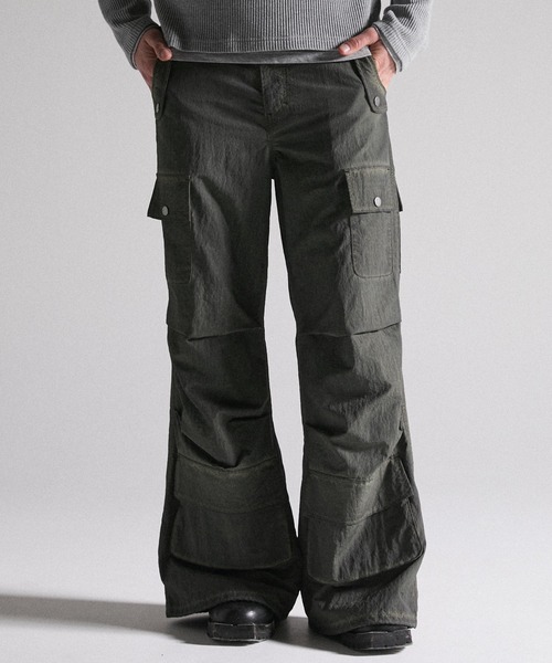 タイムセール グランシー カーゴパンツ L GRANCY たかと GRANCY カーゴパンツ 「GRANCY」Dirty Nylon Cargo Pants / ダーティ