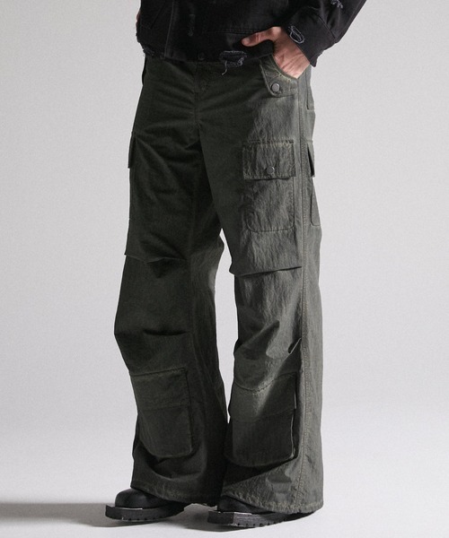 GRANCY カーゴパンツ 「GRANCY」Dirty Nylon Cargo Pants / ダーティ