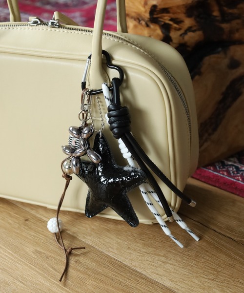 Crossi キーホルダー ハートカラビナ スターバルーン 犬 じゃらじゃら