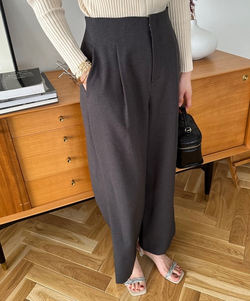 「DOUX ARCHIVES」 スラックス FREE キャメル レディース_画像5